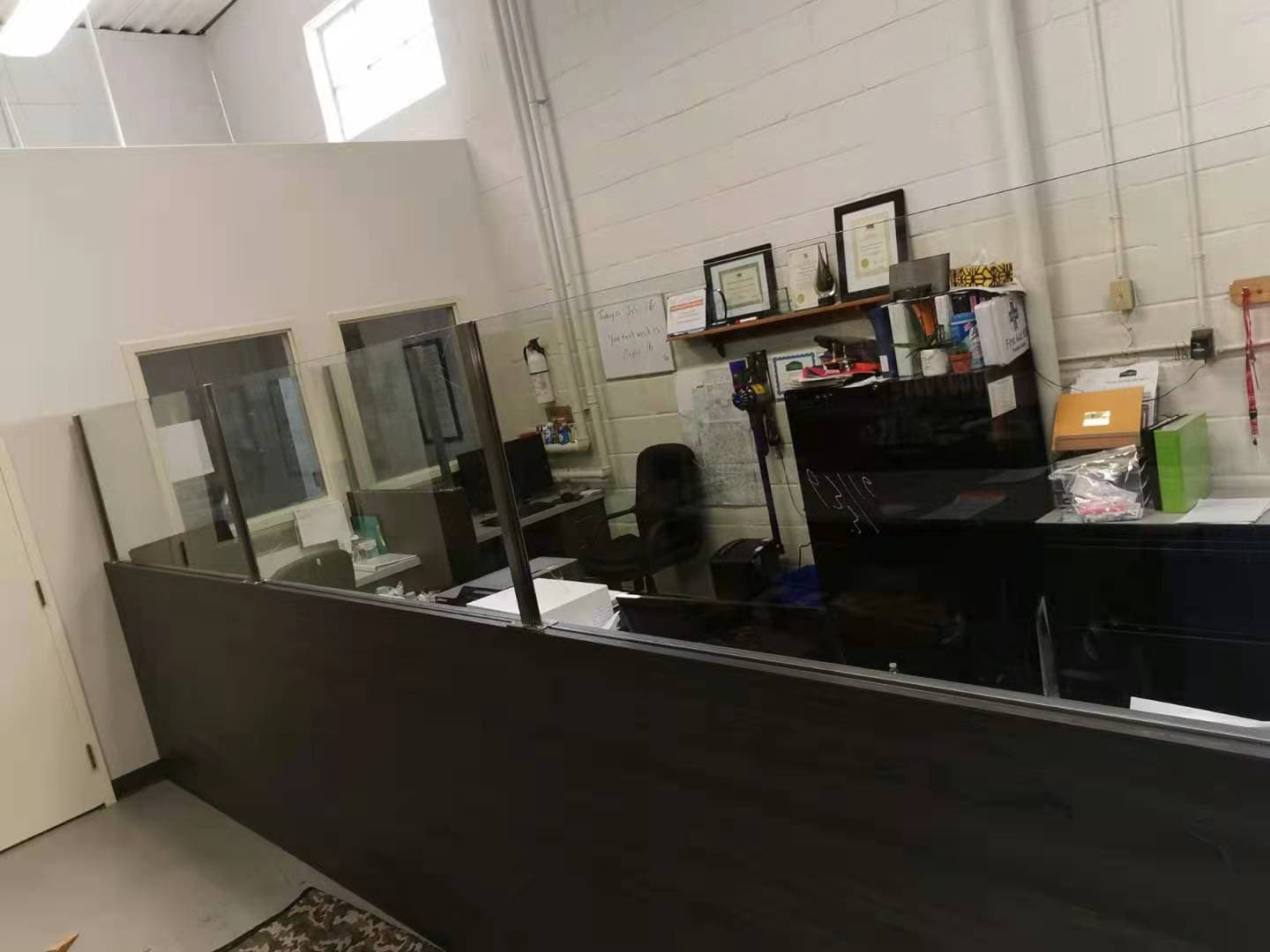Commercial Receptionist Desk and Dividers
