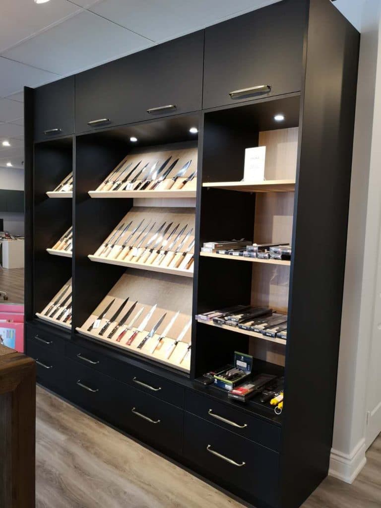 Commercial Space - Customize Display Shelfing and Base to Ceiling Cabinetry