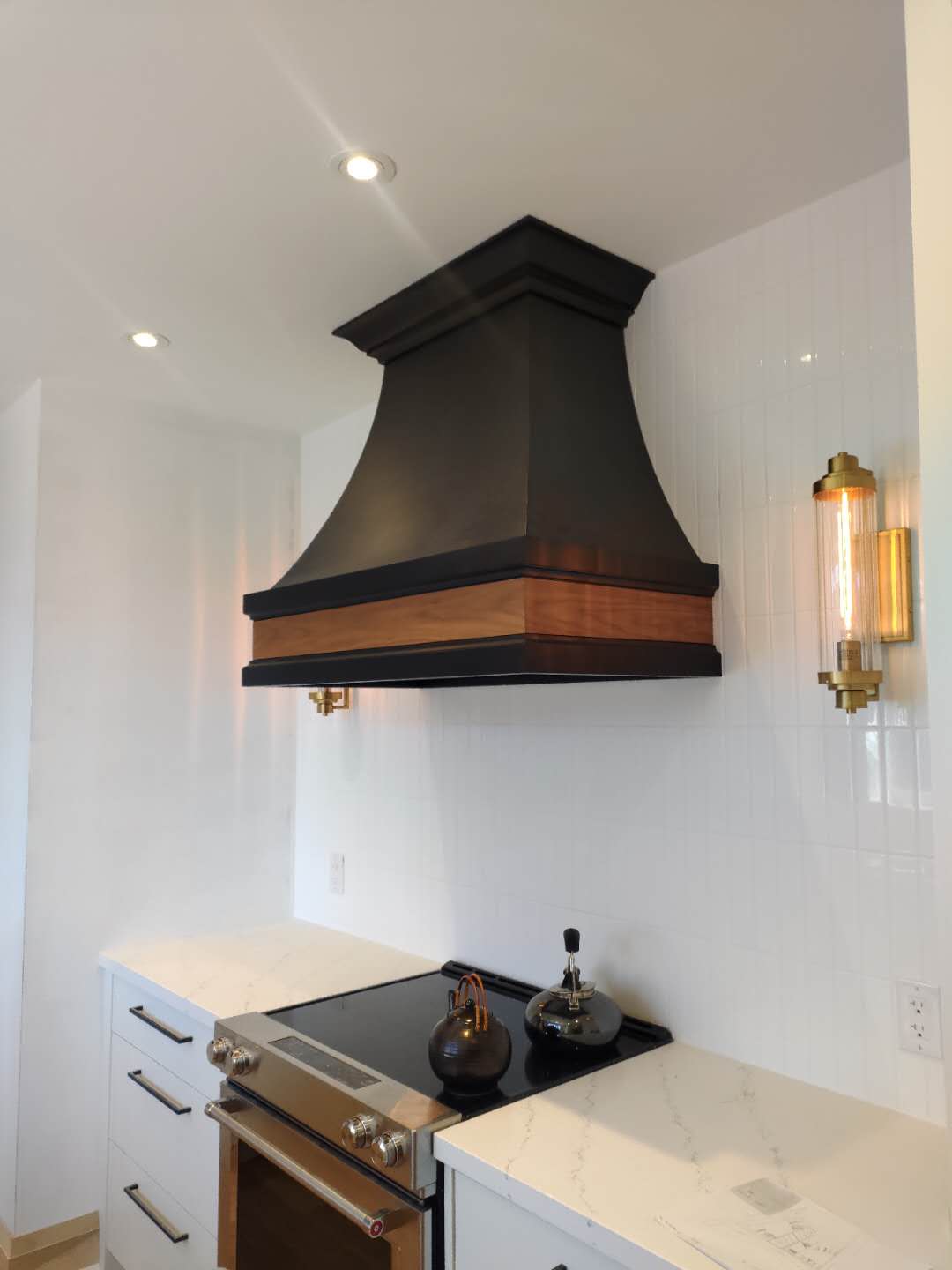 Special Designed Dark Wooden Hood Cover