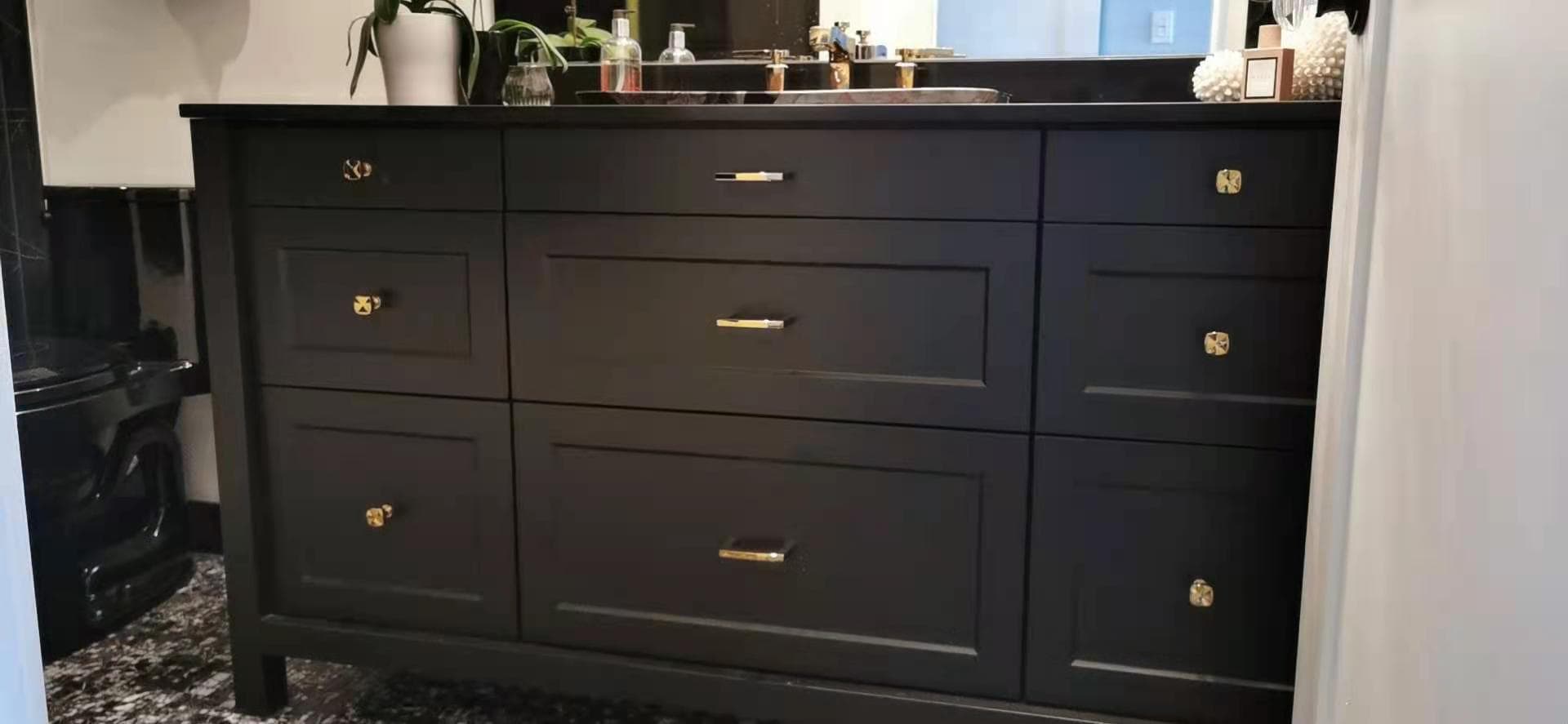 Modern Black Vanity