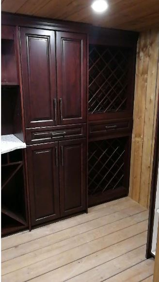 Classic style maple wine cellars
