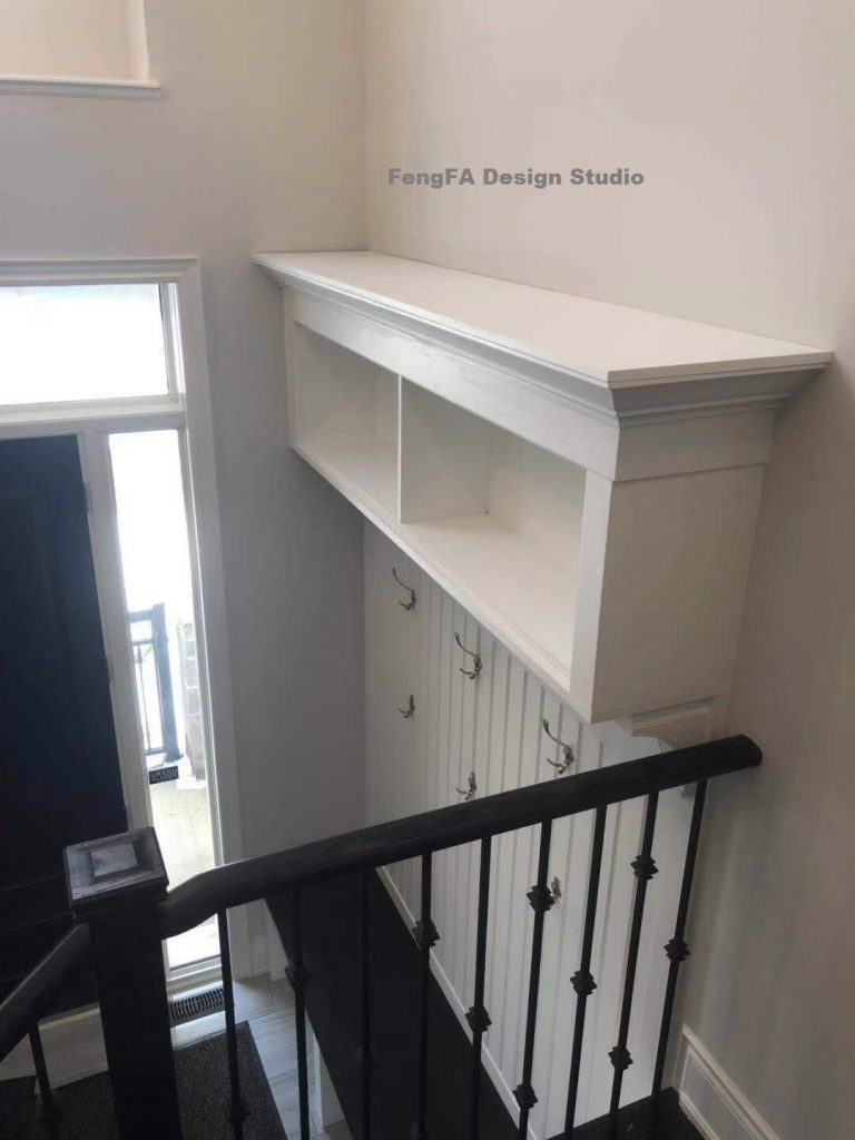 Floating Storage Cabinet with Molding