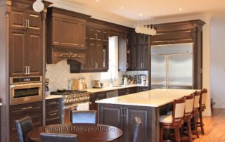 Traditional Kitchen with Dark Maple Doors - Overview