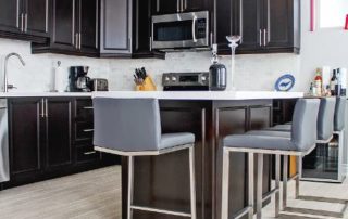 Transitional Kitchen - Float Out Island Countertop