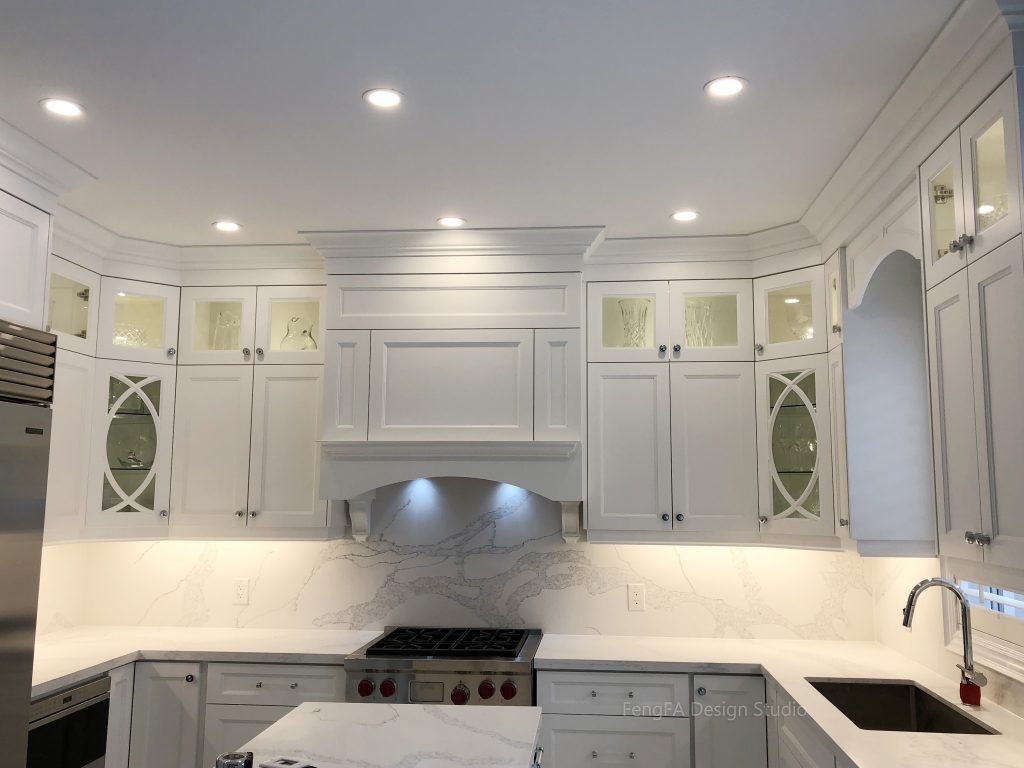Transitional Kitchen - Painted Finish White Cabinetry