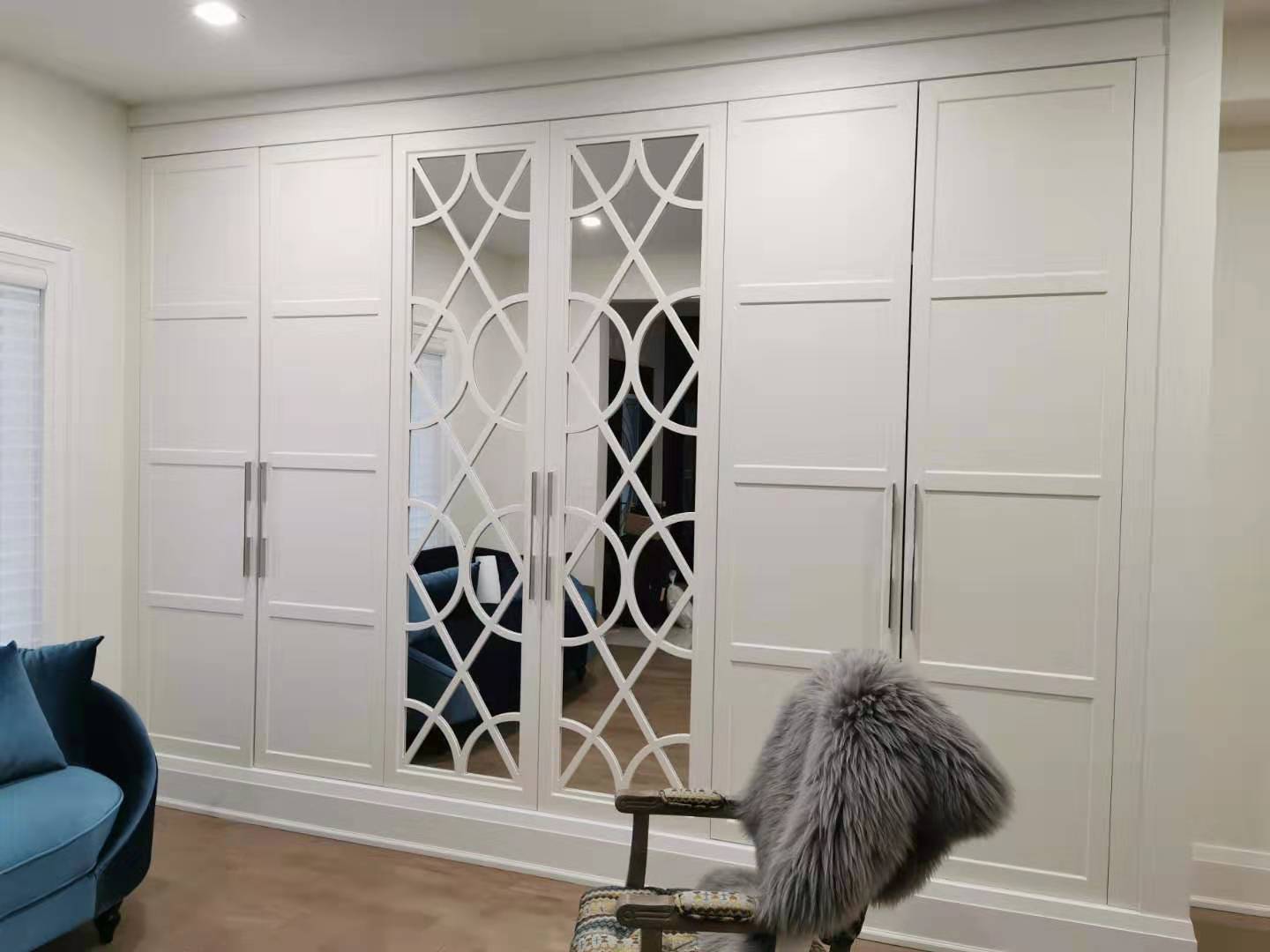Custom Pattern Doors with Mirror