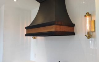 Special Designed Dark wooden kitchen ventilator